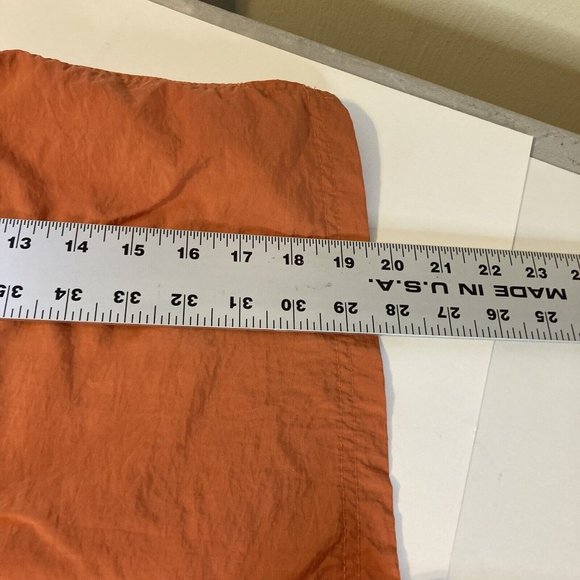 Sand & Sun Mens Large Orange Bermuda Swim Trunks Drawstring Pockets - Picture 8 of 9